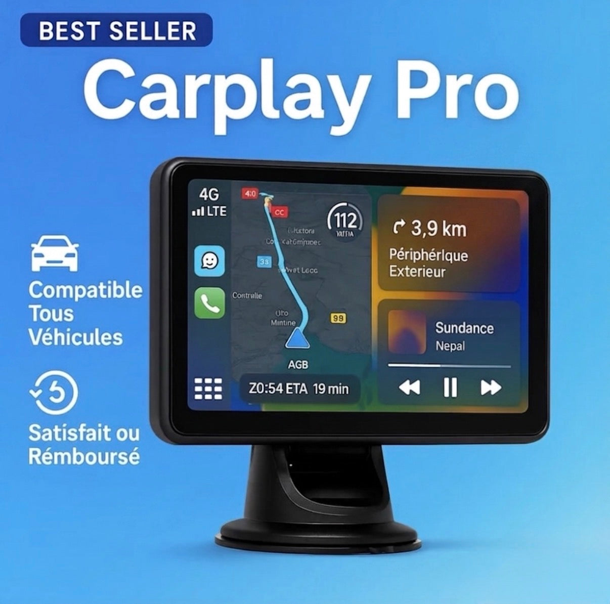 Carplay Pro™ - Écran Connecté 7"